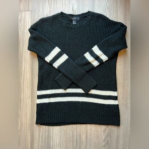 Forever21 collegiate stripe sweater